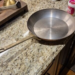 coventry copper Stainless Steel copper Frying Pan with Brass Handle